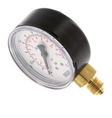 0..1 Bar (0..15 psi) Pressure Gauge Below Steel/Brass 63 mm Class 1.6