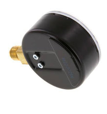 0..1 Bar (0..15 psi) Pressure Gauge Below Steel/Brass 63 mm Class 1.6