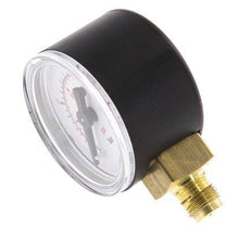 0..16 Bar (0..232 psi) Pressure Gauge Below Plastic/Brass 40 mm Class 2.5
