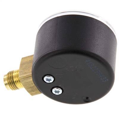 0..16 Bar (0..232 psi) Pressure Gauge Below Plastic/Brass 40 mm Class 2.5