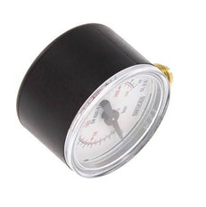 0..16 Bar (0..232 psi) Pressure Gauge Below Plastic/Brass 40 mm Class 2.5
