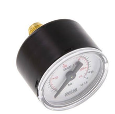 0..16 Bar (0..232 psi) Pressure Gauge Rear Steel/Brass 40 mm Class 1.6