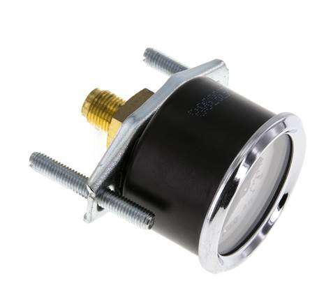 0..16 Bar (0..232 psi) Panel Mount Pressure Gauge Steel/Brass 40 mm Class 2.5 (Bracket)