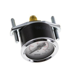 0..16 Bar (0..232 psi) Panel Mount Pressure Gauge Steel/Brass 40 mm Class 2.5 (Bracket)