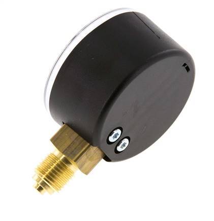 0..16 Bar (0..232 psi) Pressure Gauge Below Plastic/Brass 50 mm Class 2.5