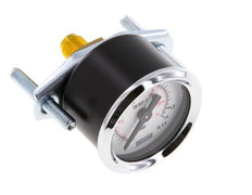 0..1.6 Bar (0..23 psi) Panel Mount Pressure Gauge Steel/Brass 40 mm Class 2.5 (Bracket)