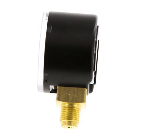 0..1.6 Bar (0..23 psi) Pressure Gauge Below Steel/Brass 40 mm Class 1.6