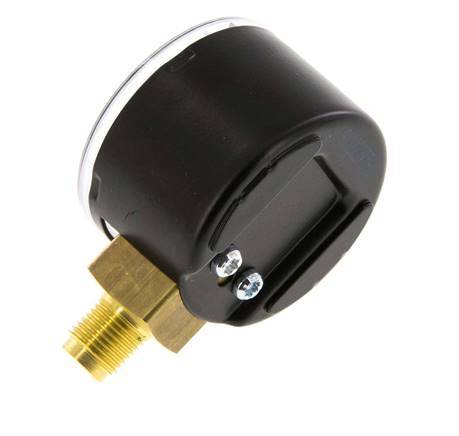 0..1.6 Bar (0..23 psi) Pressure Gauge Below Steel/Brass 40 mm Class 1.6