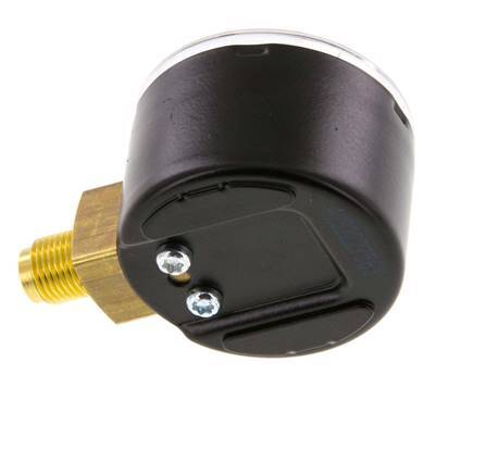 0..1.6 Bar (0..23 psi) Pressure Gauge Below Steel/Brass 40 mm Class 1.6