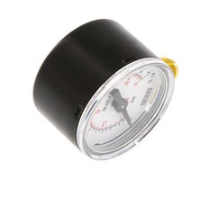 0..1.6 Bar (0..23 psi) Pressure Gauge Below Steel/Brass 40 mm Class 1.6