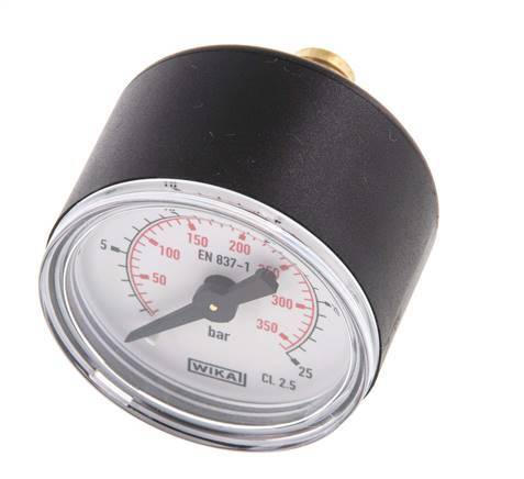 0..25 Bar (0..363 psi) Pressure Gauge Rear Plastic/Brass 40 mm Class 2.5