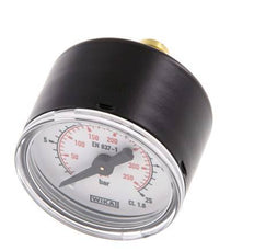 0..25 Bar (0..363 psi) Pressure Gauge Rear Steel/Brass 40 mm Class 1.6