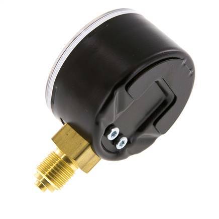 0..25 Bar (0..363 psi) Pressure Gauge Below Steel/Brass 50 mm Class 1.6