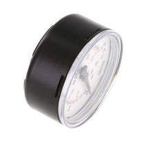 0..25 Bar (0..363 psi) Pressure Gauge Below Steel/Brass 63 mm Class 1.6