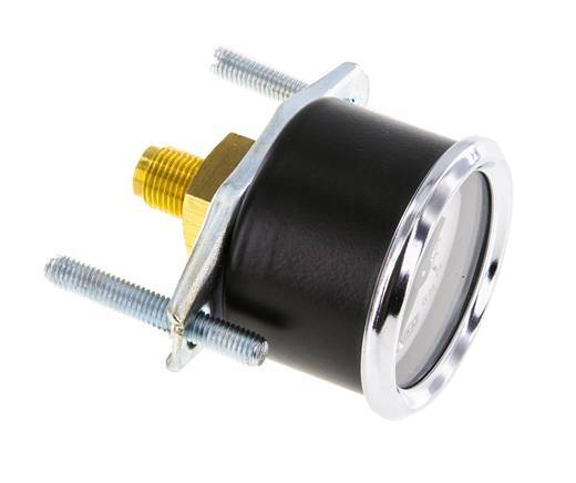 0..2.5 Bar (0..36 psi) Panel Mount Pressure Gauge Steel/Brass 40 mm Class 2.5 (Bracket)