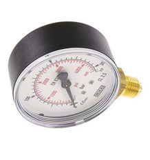 0..315 Bar (0..4569 psi) Pressure Gauge Below Plastic/Brass 63 mm Class 2.5