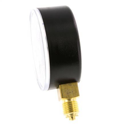 0..400 Bar (0..5802 psi) Pressure Gauge Below Plastic/Brass 63 mm Class 2.5