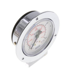 0..400 Bar (0..5802 psi) Panel Mount Pressure Gauge Steel/Brass 63 mm Class 2.5 (Front Panel)