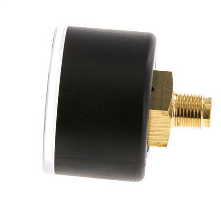 0..40 Bar (0..580 psi) Pressure Gauge Rear Plastic/Brass 40 mm Class 2.5