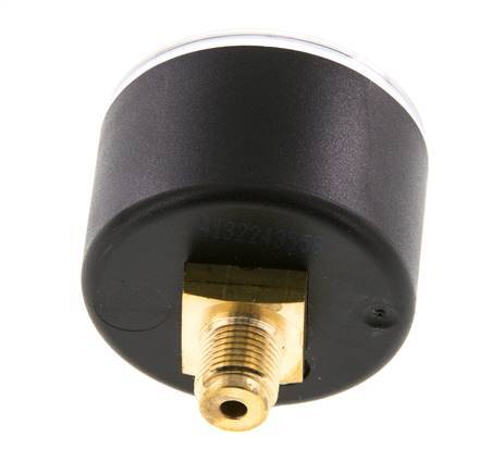 0..40 Bar (0..580 psi) Pressure Gauge Rear Plastic/Brass 40 mm Class 2.5