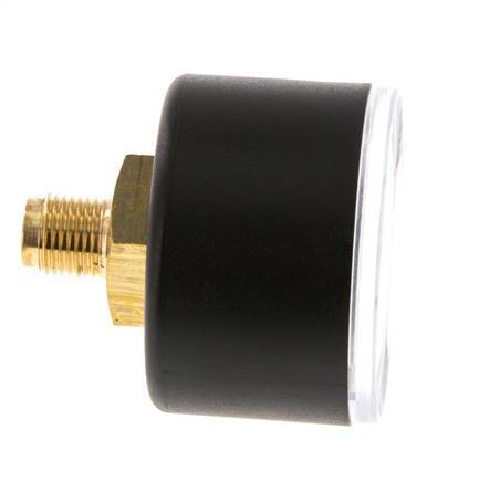 0..40 Bar (0..580 psi) Pressure Gauge Rear Plastic/Brass 40 mm Class 2.5