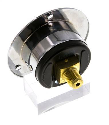 0..40 Bar (0..580 psi) Panel Mount Pressure Gauge Steel/Brass 40 mm Class 2.5 (Front Panel)