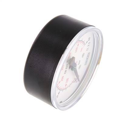 0..40 Bar (0..580 psi) Pressure Gauge Below Plastic/Brass 63 mm Class 2.5