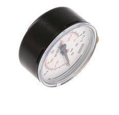 0..40 Bar (0..580 psi) Pressure Gauge Below Steel/Brass 63 mm Class 1.6