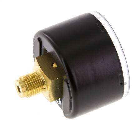 0..4 Bar (0..58 psi) Pressure Gauge Rear Steel/Brass 40 mm Class 1.6