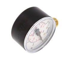 0..60 Bar (0..870 psi) Pressure Gauge Below Plastic/Brass 50 mm Class 2.5
