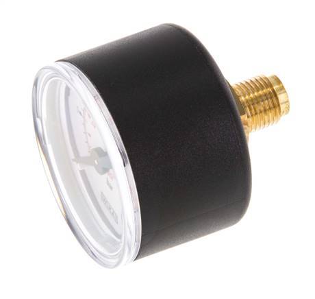 0..6 Bar (0..87 psi) Pressure Gauge Rear Plastic/Brass 40 mm Class 2.5