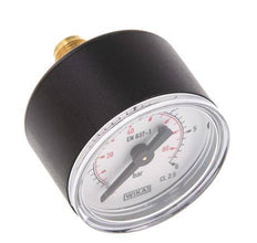 0..6 Bar (0..87 psi) Pressure Gauge Rear Plastic/Brass 40 mm Class 2.5