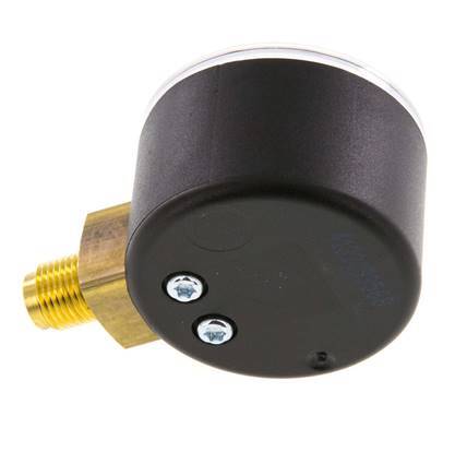 0..6 Bar (0..87 psi) Pressure Gauge Below Plastic/Brass 40 mm Class 2.5