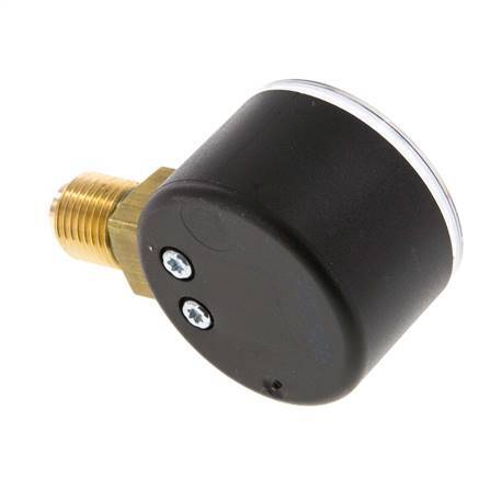 0..6 Bar Pressure Gauge Below Plastic/Brass 40 mm Class 2.5