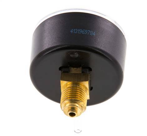 0..6 Bar (0..87 psi) Pressure Gauge Rear Plastic/Brass 50 mm Class 2.5