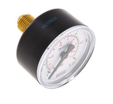 0..6 Bar (0..87 psi) Pressure Gauge Rear Plastic/Brass 50 mm Class 2.5