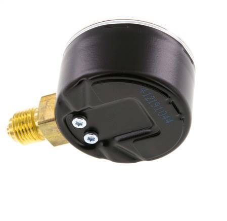 0..6 Bar (0..87 psi) Pressure Gauge Below Steel/Brass 50 mm Class 1.6