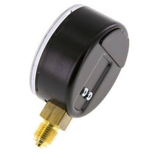 0..6 Bar (0..87 psi) Pressure Gauge Below Steel/Brass 63 mm Class 1.6