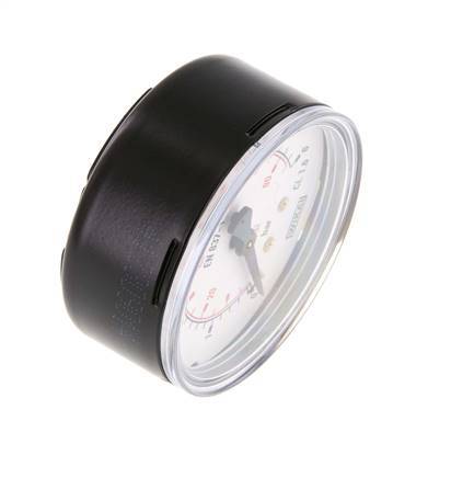0..6 Bar (0..87 psi) Pressure Gauge Below Steel/Brass 63 mm Class 1.6