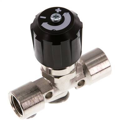 G1/4'' Nickel Plated Brass Needle Valve NBR 18 bar - NLBN