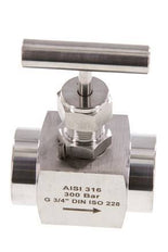 G3/4'' Stainless steel Needle Valve PTFE 300 bar - NLS
