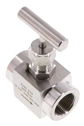 G3/4'' Stainless steel Needle Valve PTFE 300 bar - NLS