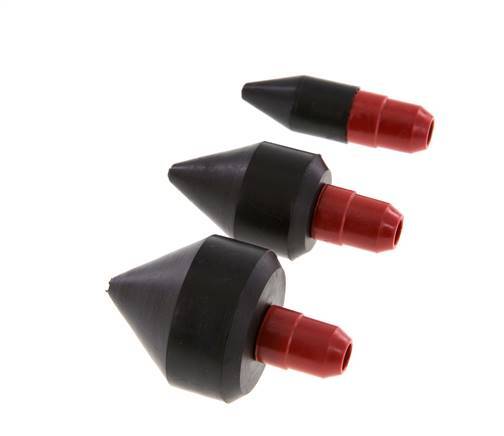 Rubber Nozzles Set 14, 25 And 34mm For CEJN Air Blow Gun