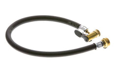 500 mm Filling Hose With Lever Plug G 1/4"/M 20x1 (MT) Rotatable