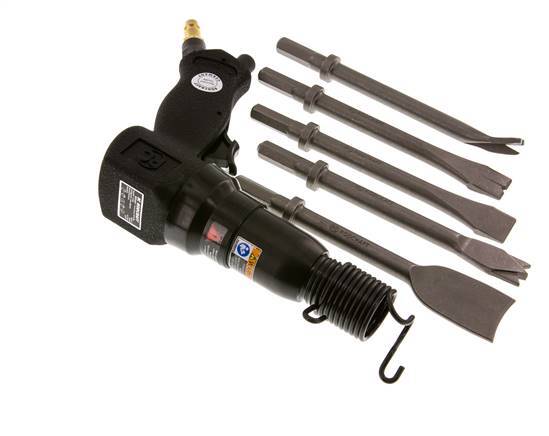 Compressed Air Chisel Hammer Set With 5 Chisels