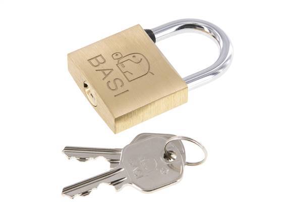 Cylinder padlock 40 Simultaneous Locking with Closure B