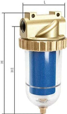 Microfilter 0.01microns G1/2'' 2000 l/min Semi-Auto Protective Cage Polycarbonate Standard 3