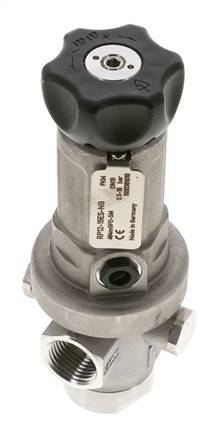 Precision Pressure Regulator G1/2'' 1900 l/min 0.5-15.0bar/7-218psi Stainless Steel Gases Liquids