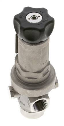 Precision Pressure Regulator G1/2'' 1900 l/min 0.5-15.0bar/7-218psi Stainless Steel Gases Liquids