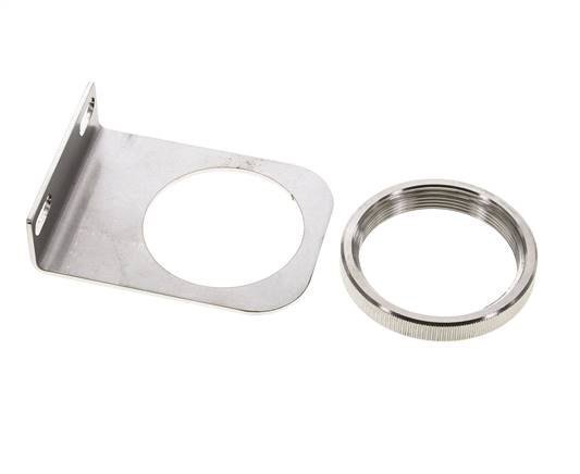 Bracket for Pressure Regulator and Filter-Regulator 1/2 and 3/4'' Stainless Steel with Nut